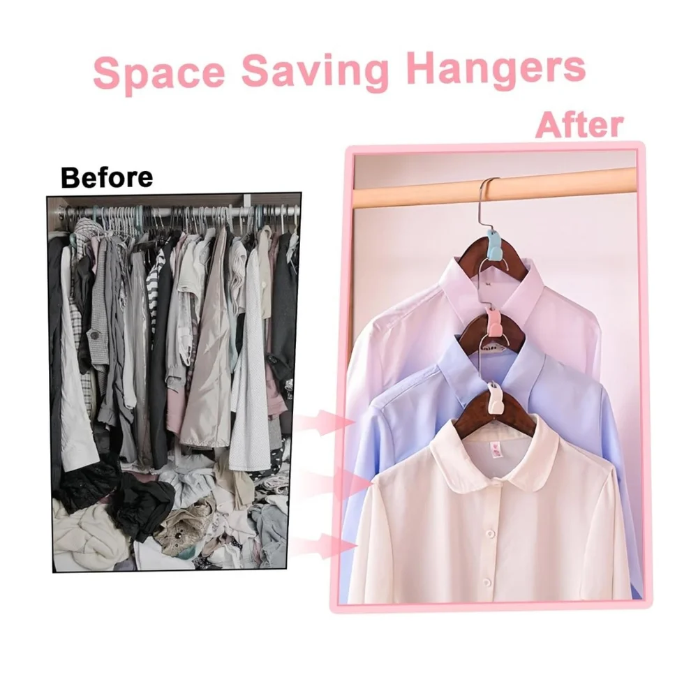 👣 4/$20.  50 Pcs Hanger Hooks, Space Saving.